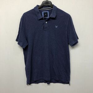 Crew Clothing Company Men Short Sleeve Polo Shirt Top Size XXL 2XL Blue M178 -1